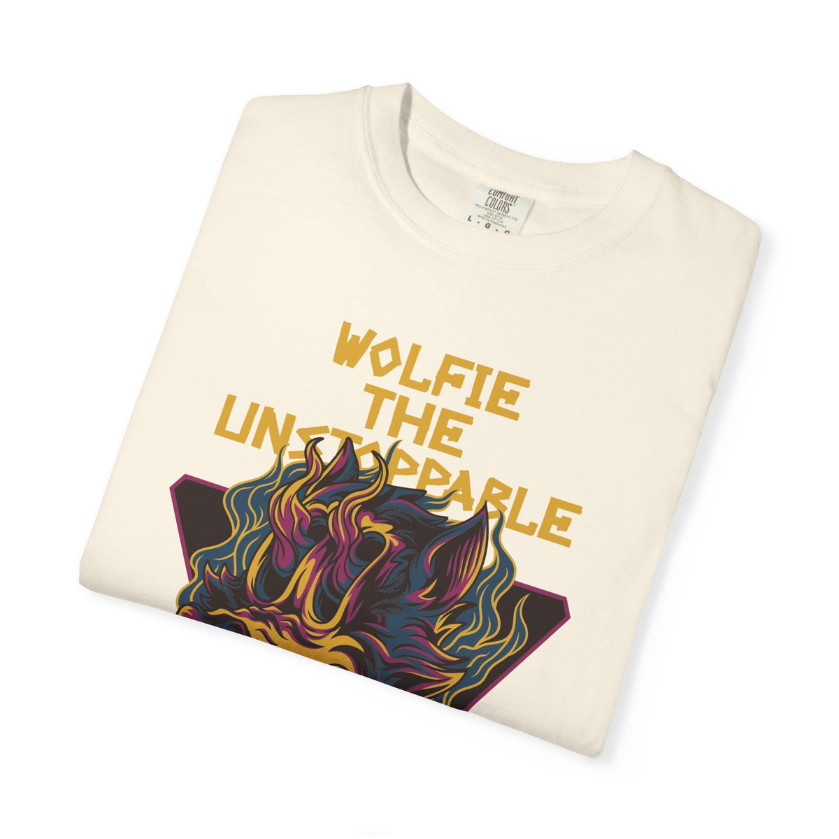Fierce Wolfie The Unstoppable Graphic Design T-Shirt