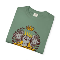 Iron Man Fitness Center Logo Graphic Design Image T-Shirt