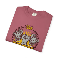 Iron Man Fitness Center Logo Graphic Design Image T-Shirt