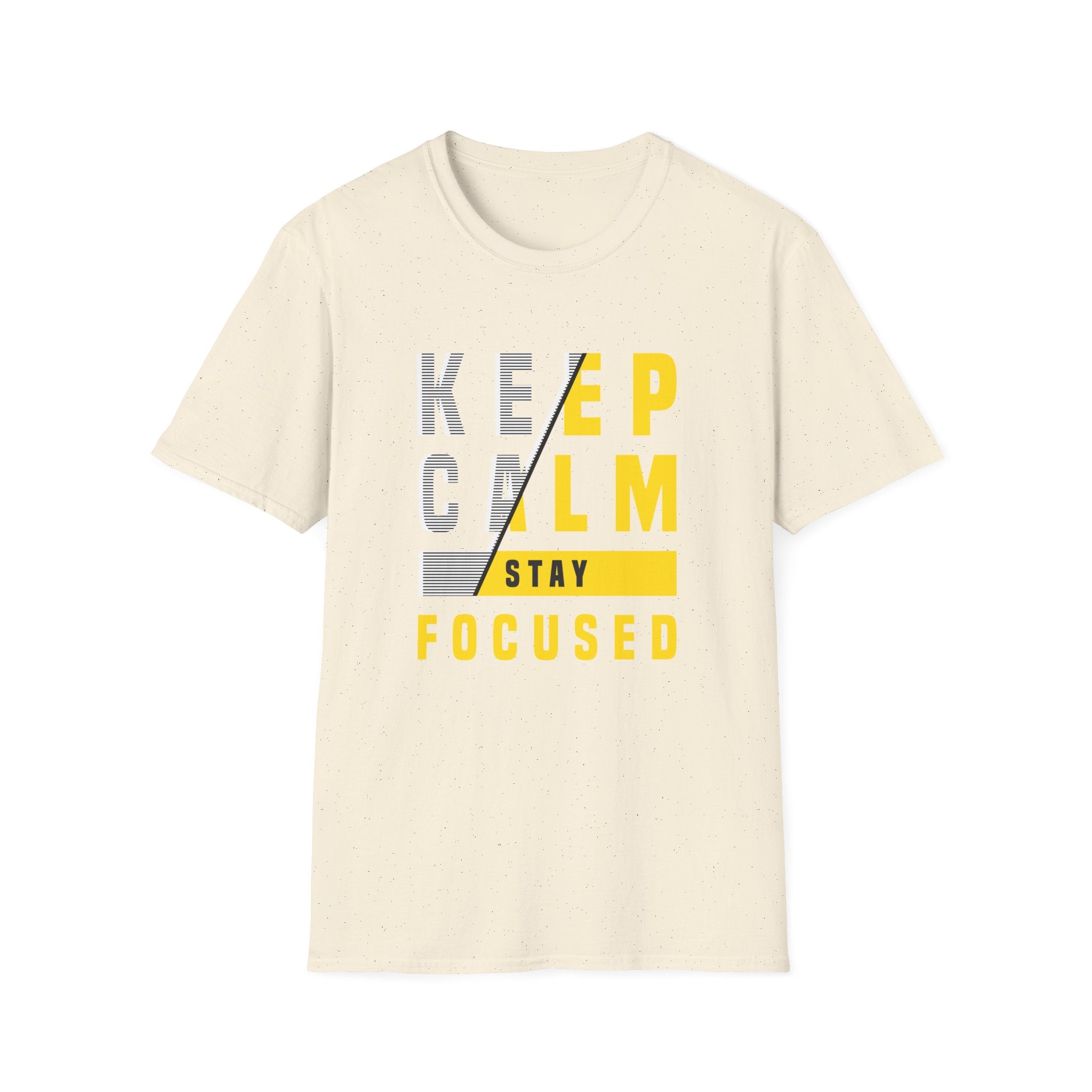 Keep Calm Stay Focused T Shirt - Mindful Productivity & Zen - Sinful Threads