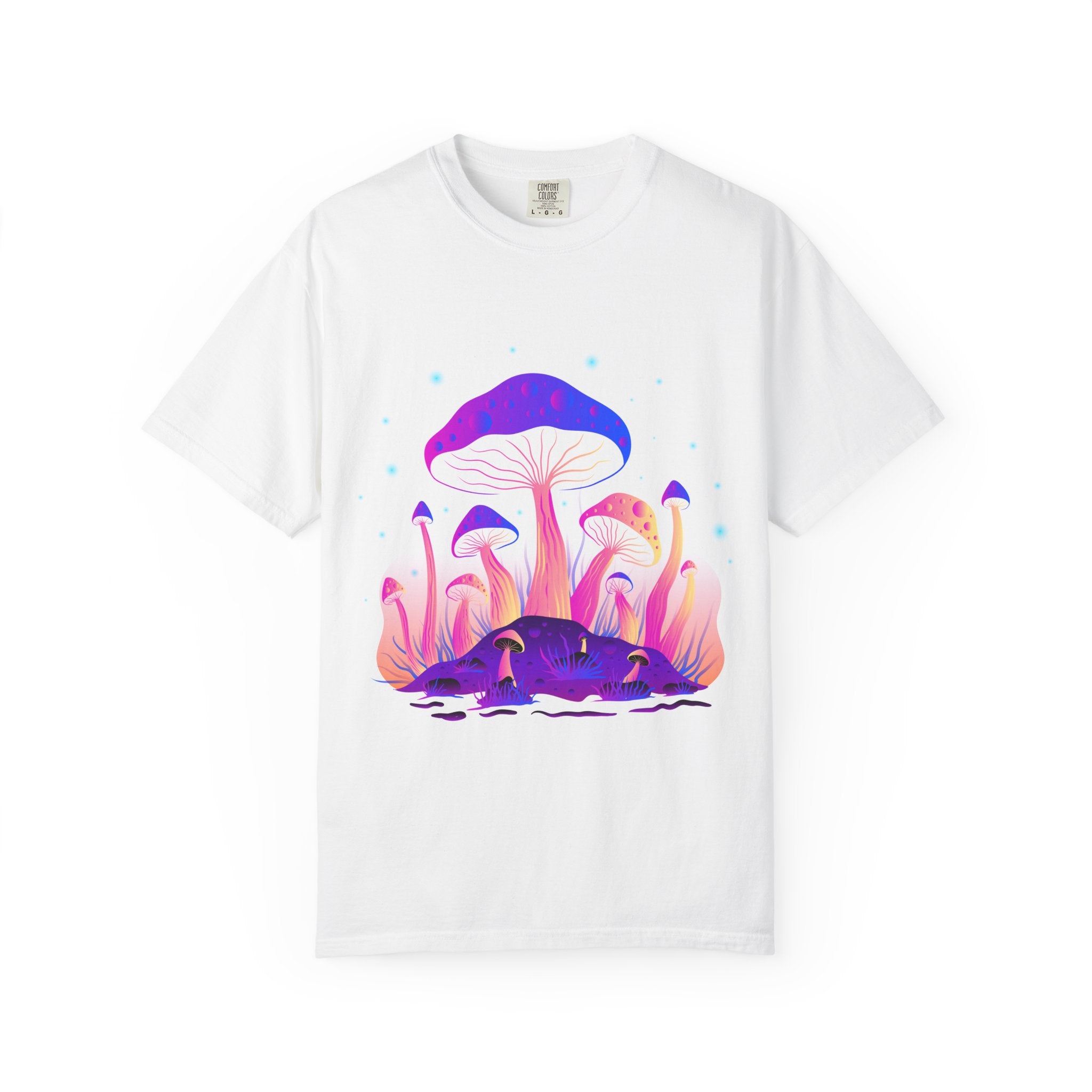 Psychedelic Mushroom Tee - Vibrant Trippy Fungi Art Gift - Sinful Threads