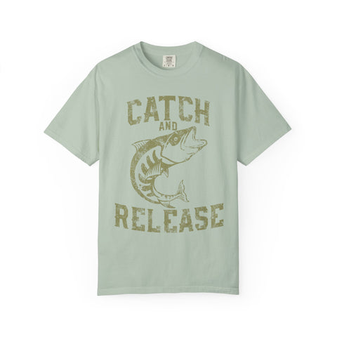 Catch And Release Fishing Graphic Artwork Design T-Shirt