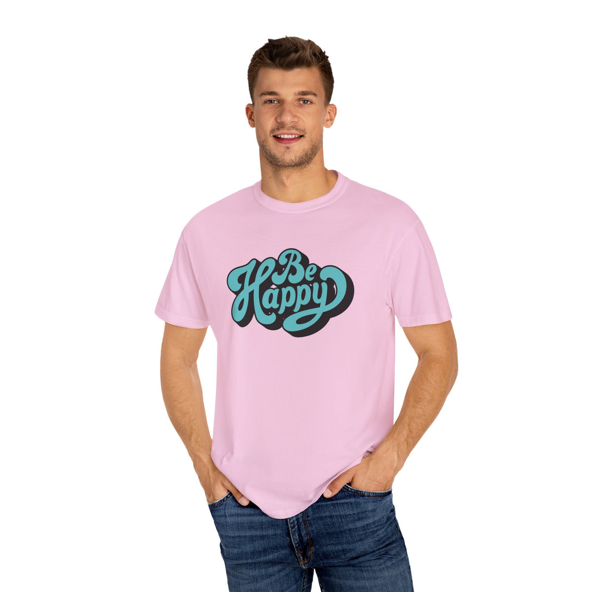 Happy Graphic Tee - Be Happy Shirt - Positive Vibes Gift