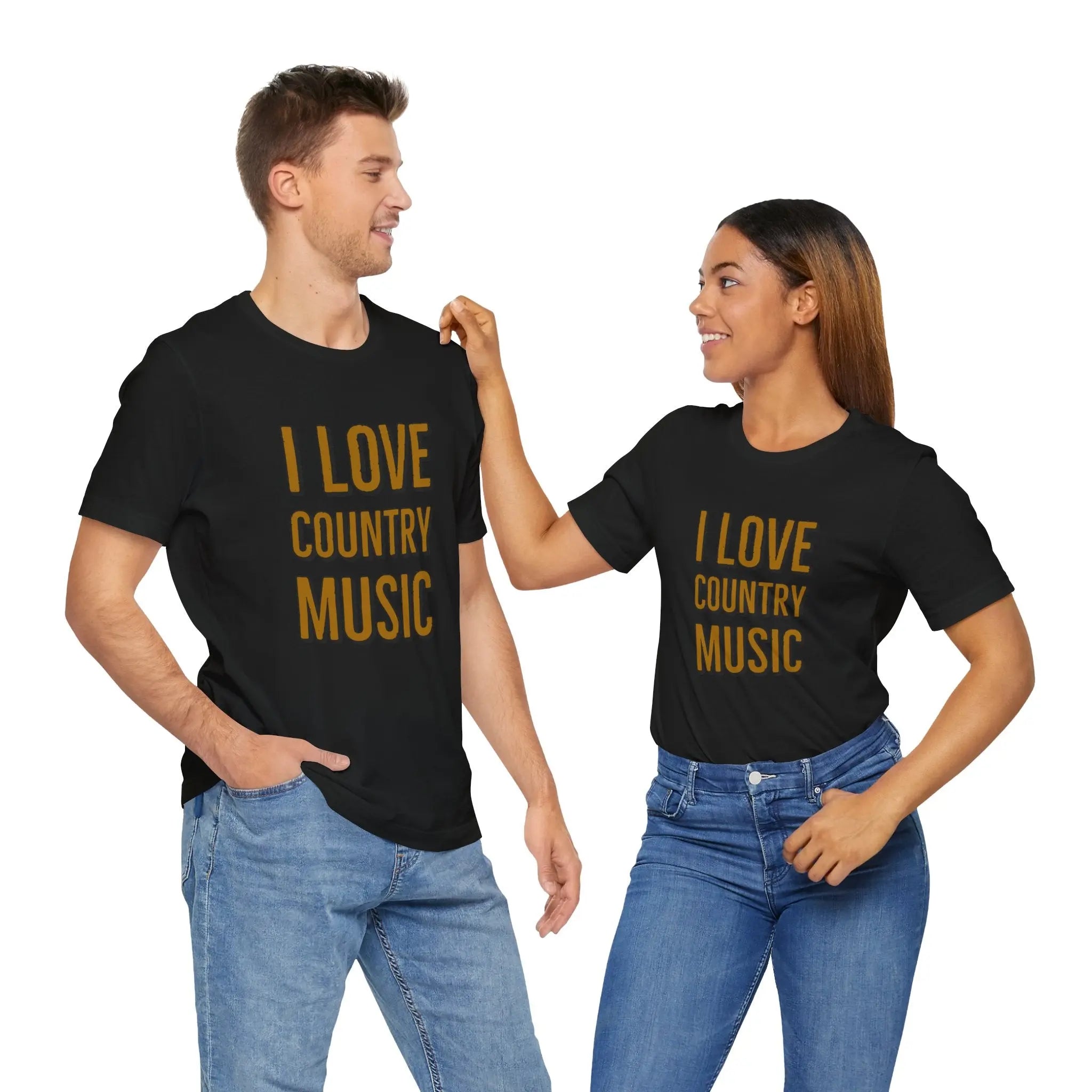 I Love Country Music Graphic Tee - Country Fan Festival Shirt Printify