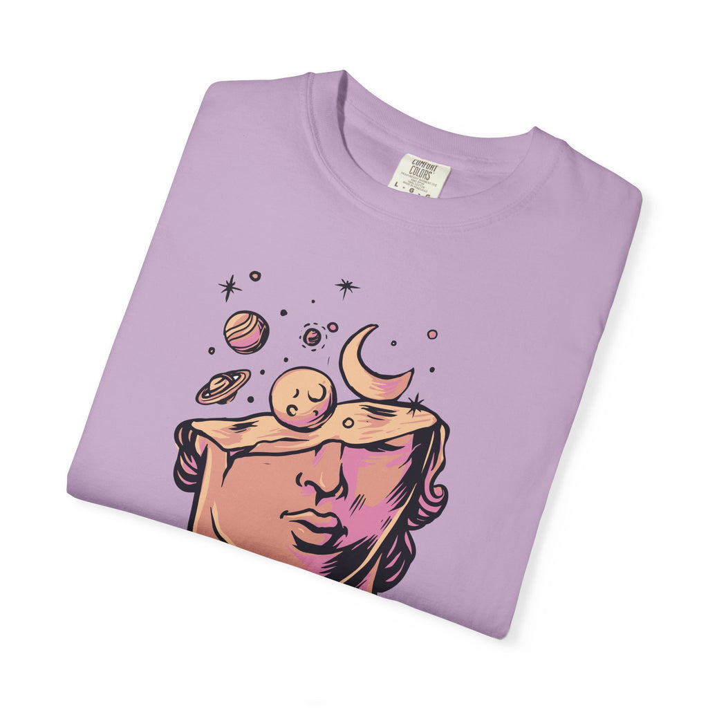 Celestial Space Bust Creative Unique Style T-Shirt - Sinful Threads