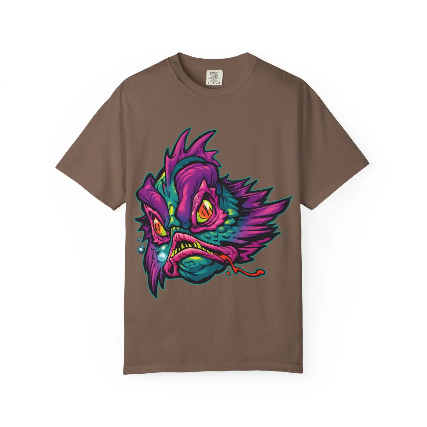 Monster Fish Tee - Fantasy Colorful Sea Creature Shirt - Sinful Threads
