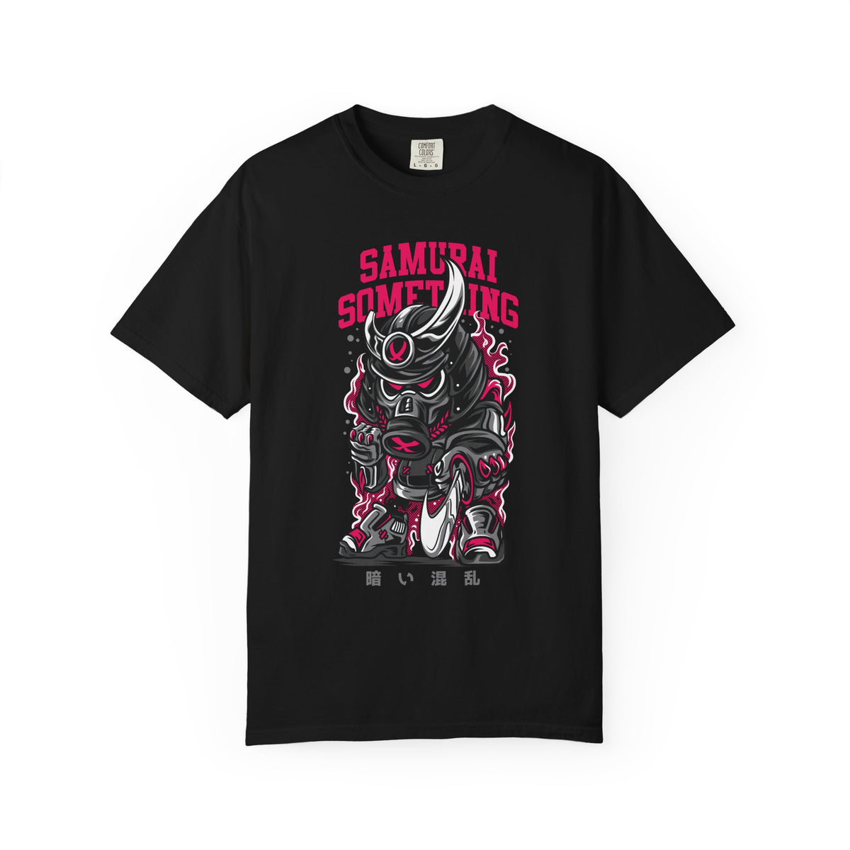 Samurai Something Dark Distressed Design T-Shirt