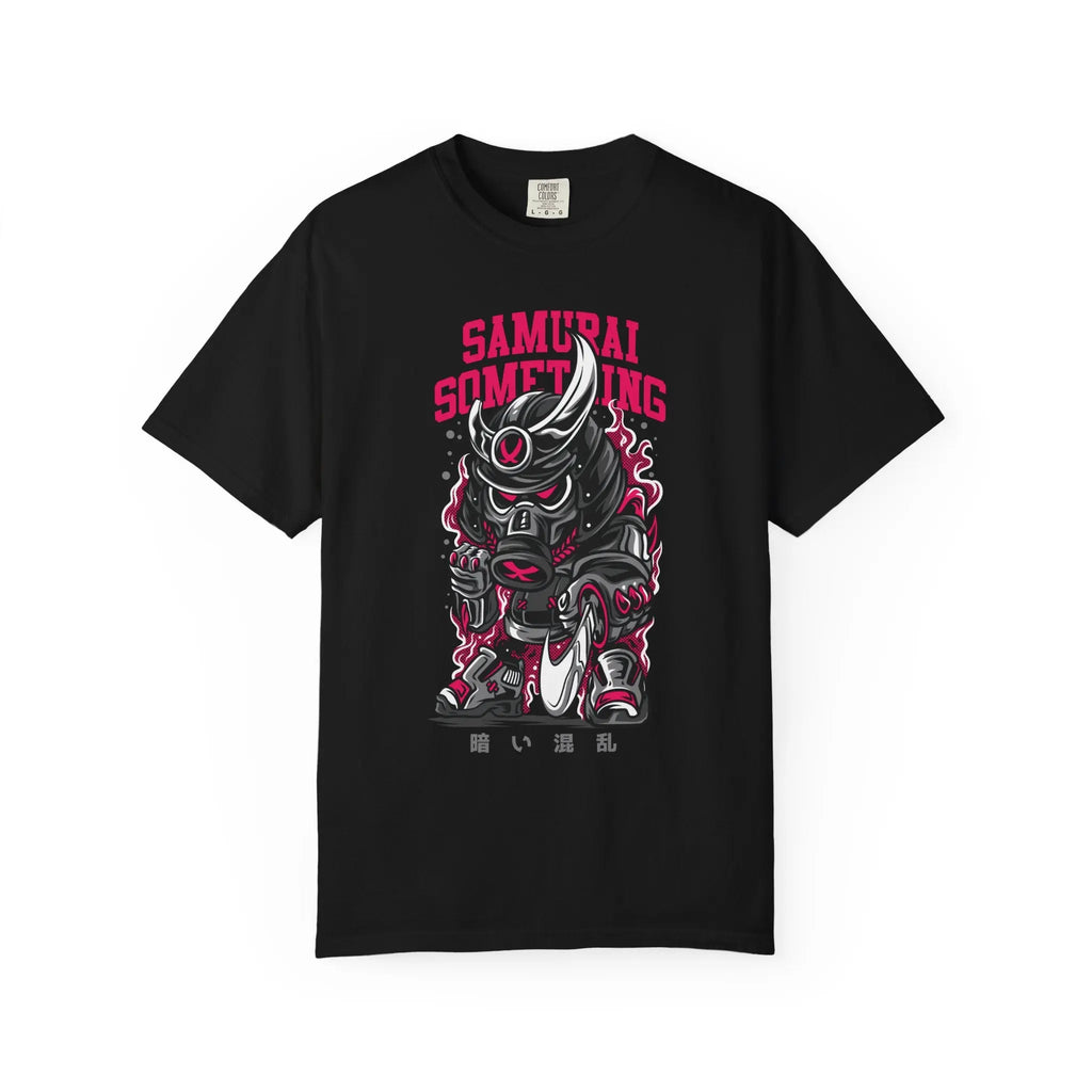 Samurai Something Dark Distressed Design T-Shirt - Sinful Threads