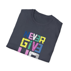 Never Give Up Graphic T Shirt - Persistence Design Art - Sinful Threads