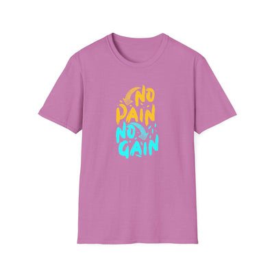 No Pain No Gain Motivational Graphic Tee - Inspire Success - Sinful Threads