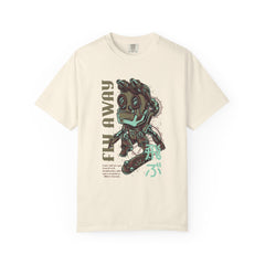 Fly Away Einstein Robot On Skateboard Illustration T-Shirt