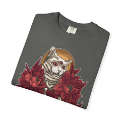Occult Cat Tee - Weirdcore Ouija Shirt - Floral Graphic