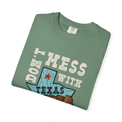 Dont Mess With Texas Map Novelty Design Humor T-Shirt