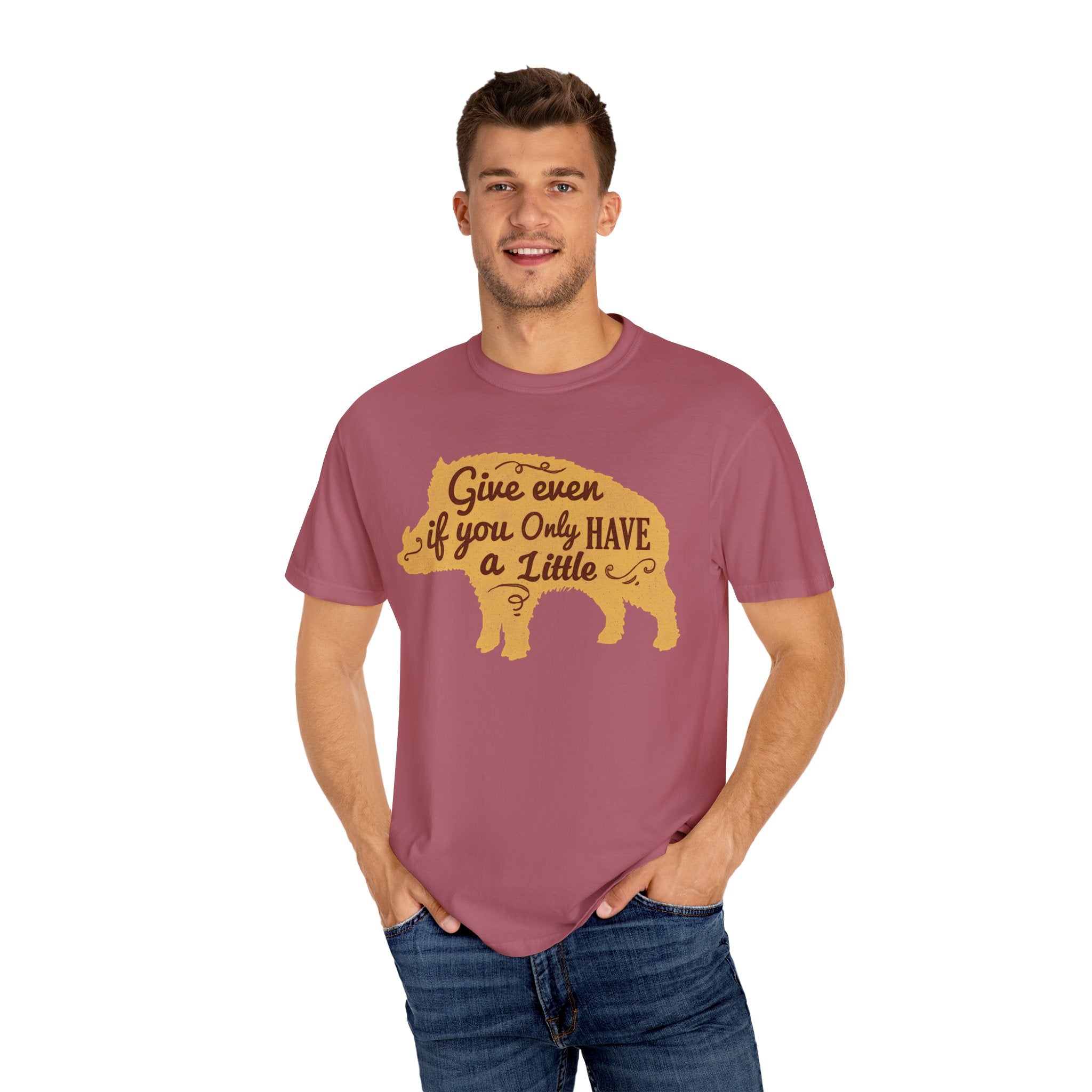 Give Even if You Only Have a Little Boar Silhouette T-Shirt - Sinful Threads