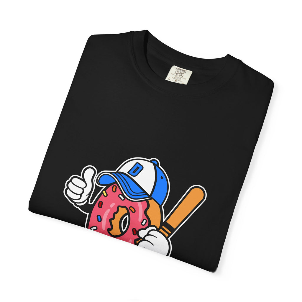 Doughnut the Baseball Player Fun and Sweet T-Shirt - Sinful Threads