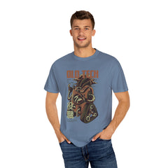 Retro Old Tech Post Of The End Robot Illustration T-Shirt