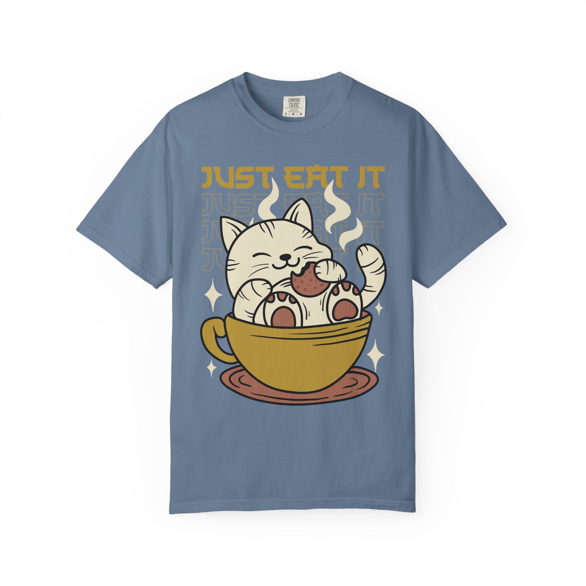 Kawaii Cat Shirt - Cookie Kitty Tee - Tea Cup Cat Top - Sinful Threads