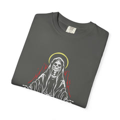 Angel of Death with Flames Unique Trendy Graphic T-Shirt - Sinful Threads