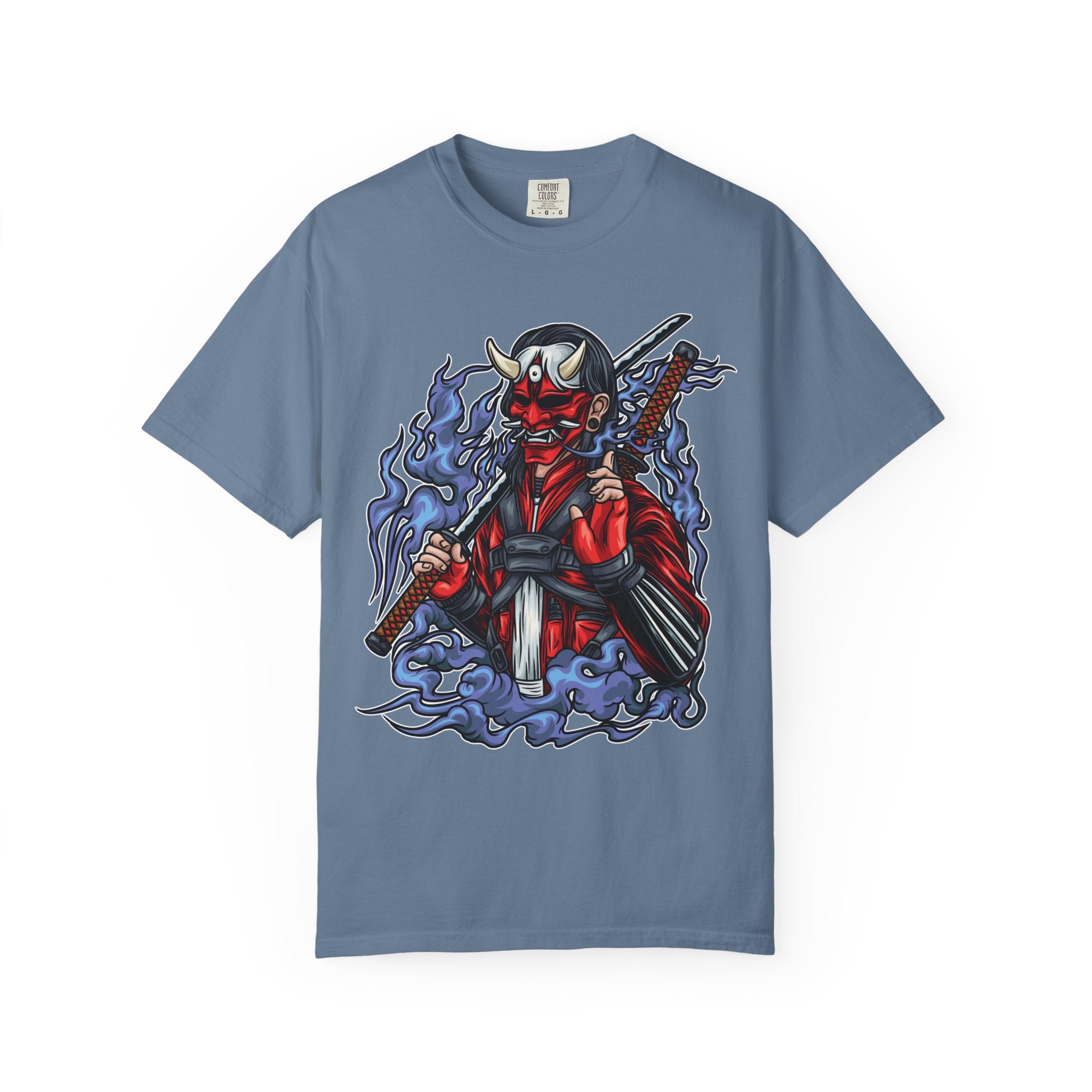 Oni mask tee - Samurai Demon Shirt - Warrior Gift - Sinful Threads