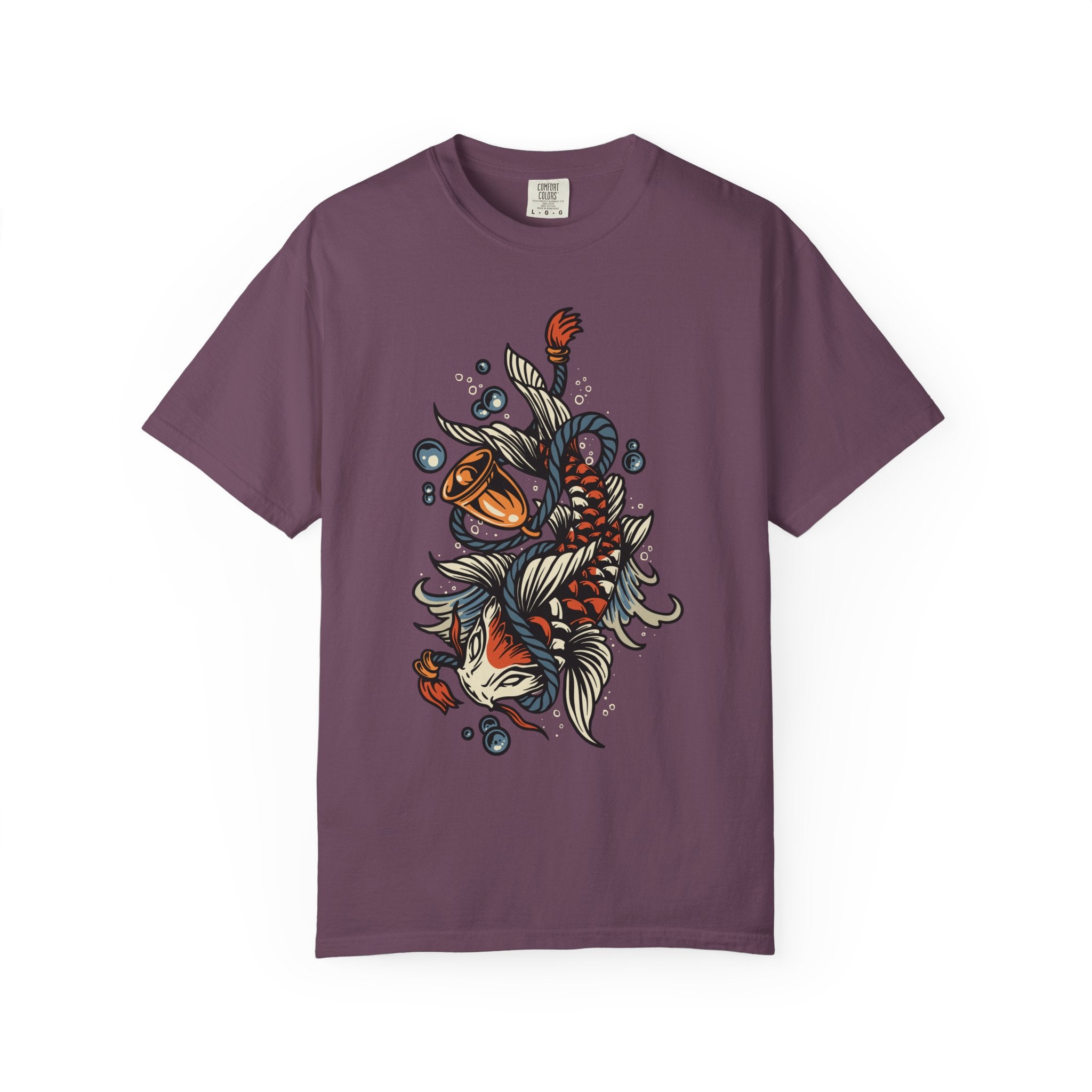 Koi Tattoo Shirt - Japanese Fish Tee, Traditional Art Gift - Sinful Threads