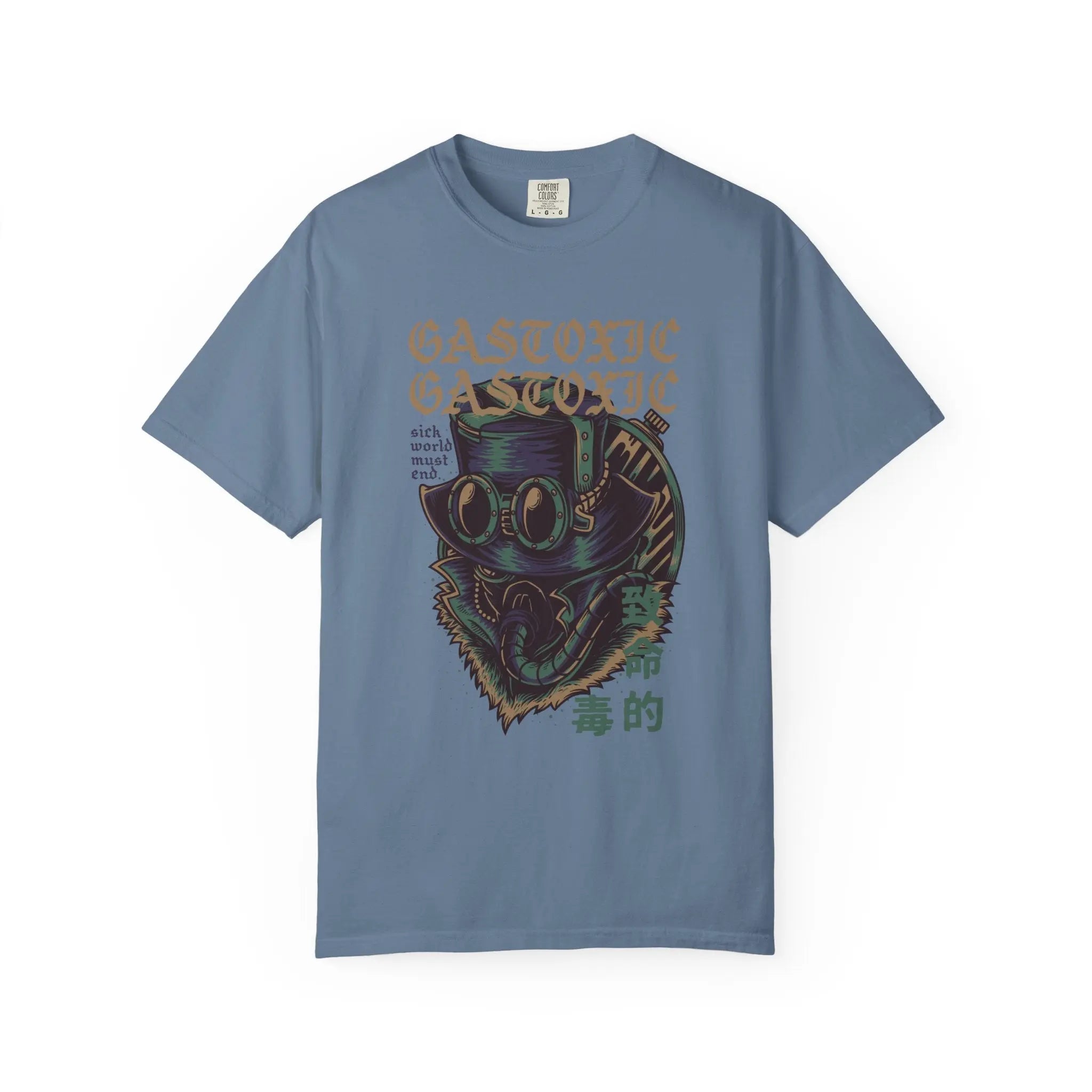 Gastoxic Steam Punk Character Design Graphic Printed T-Shirt - Sinful Threads