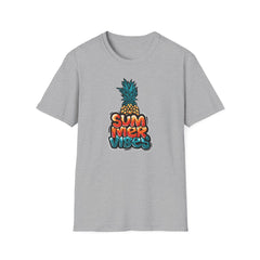 Bold Pineapple Print Tee - Summer Vibes Tropical Graphic