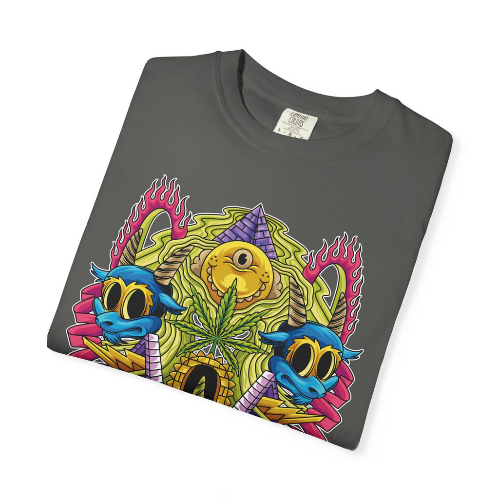 Trippy Monster Tee - Psychedelic Monster Tee - Weed Art Gift - Sinful Threads