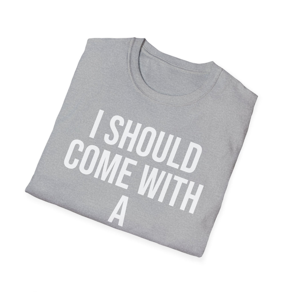 Warning Label Graphic Tee - Funny Sarcasm Shirt