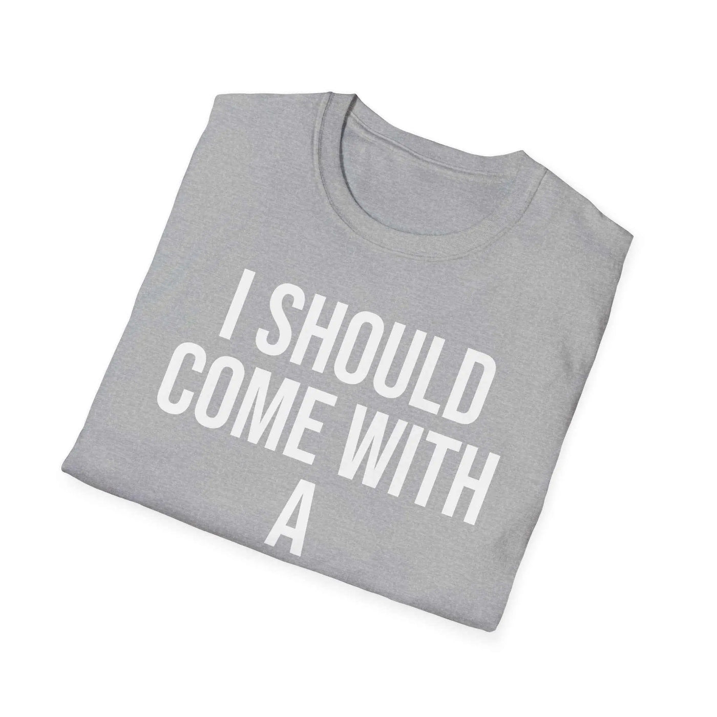 Warning Label Graphic Tee - Funny Sarcasm Shirt