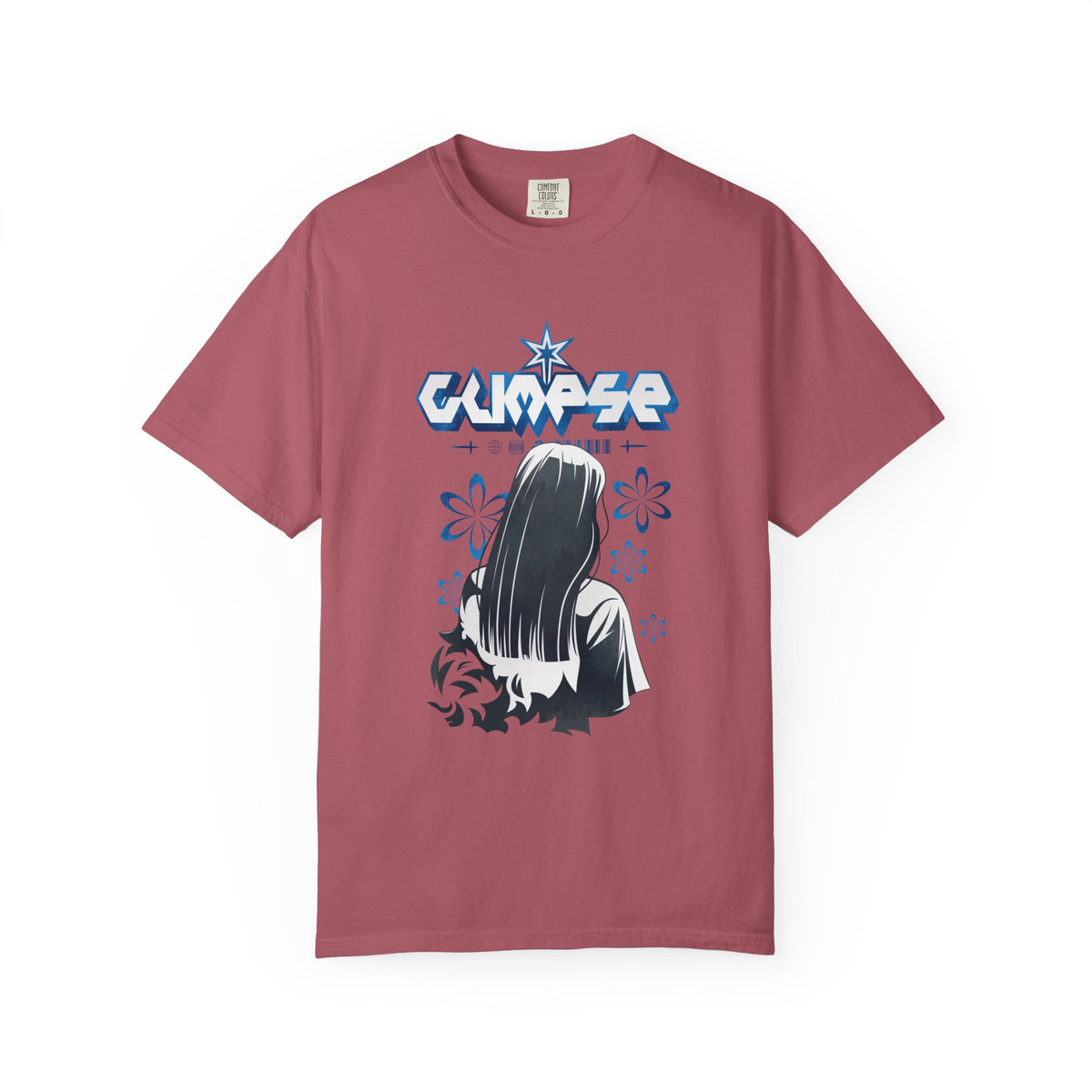 Anime Floral Shirt - Manga Art Top - Anime Lover Gift