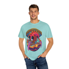 Surreal Skull Playground Tee – Weirdcore Skull Shirt – Colorful Art