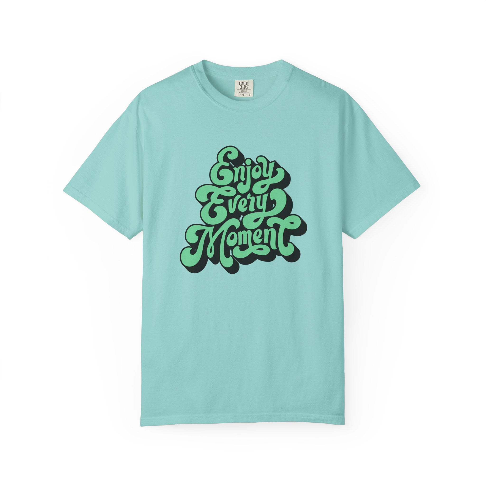 Groovy Graphic Tee - Enjoy Every Moment - Positive Vibe Gift - Sinful Threads
