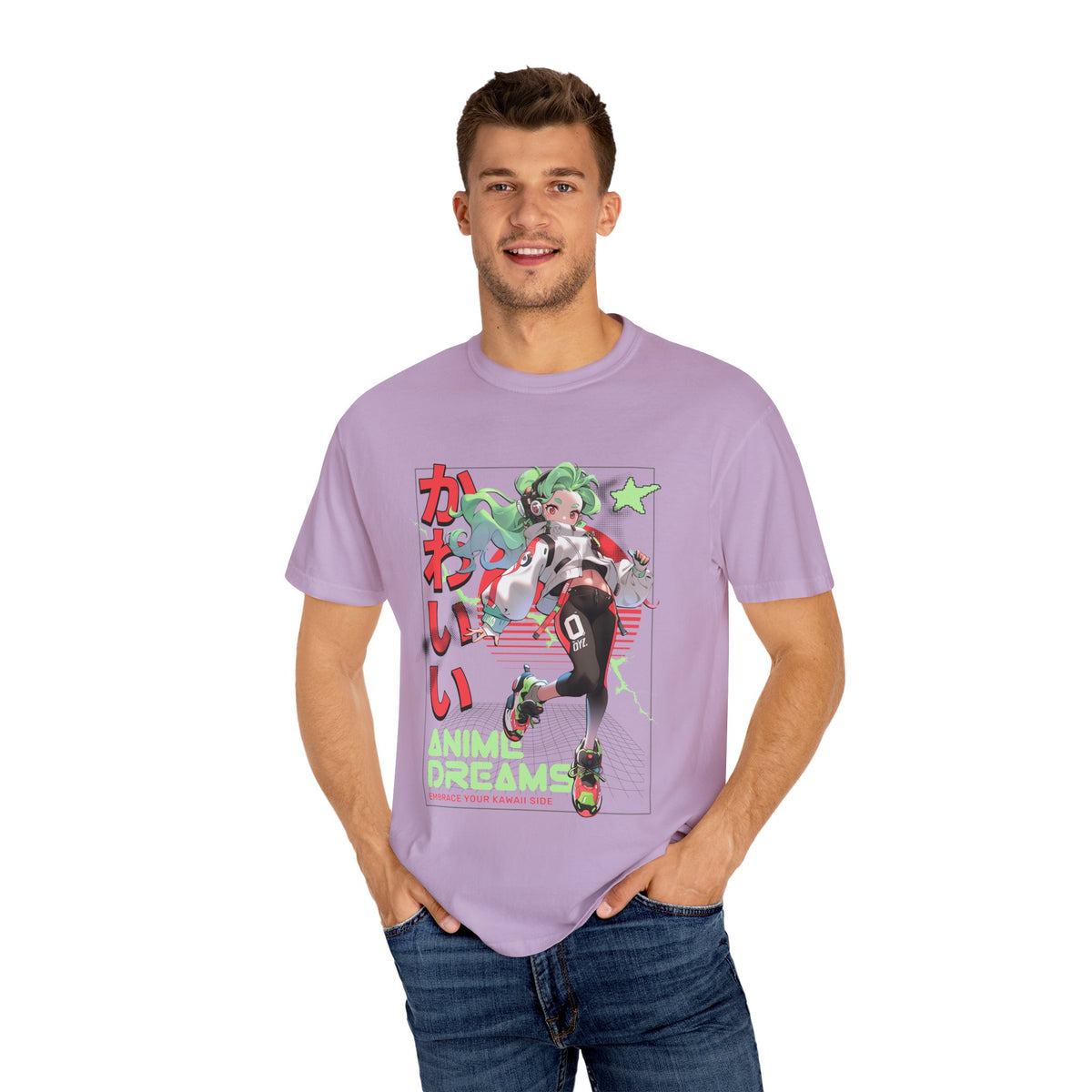 Cyberpunk Anime Tee - Kawaii Vaporwave - Streetwear