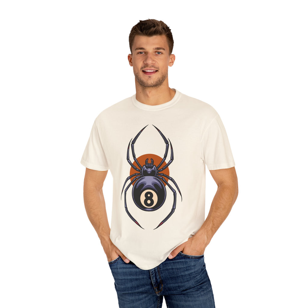 Billiards Graphic Shirt - Spider 8 Ball Tee - Edgy Pool Gift - Sinful Threads