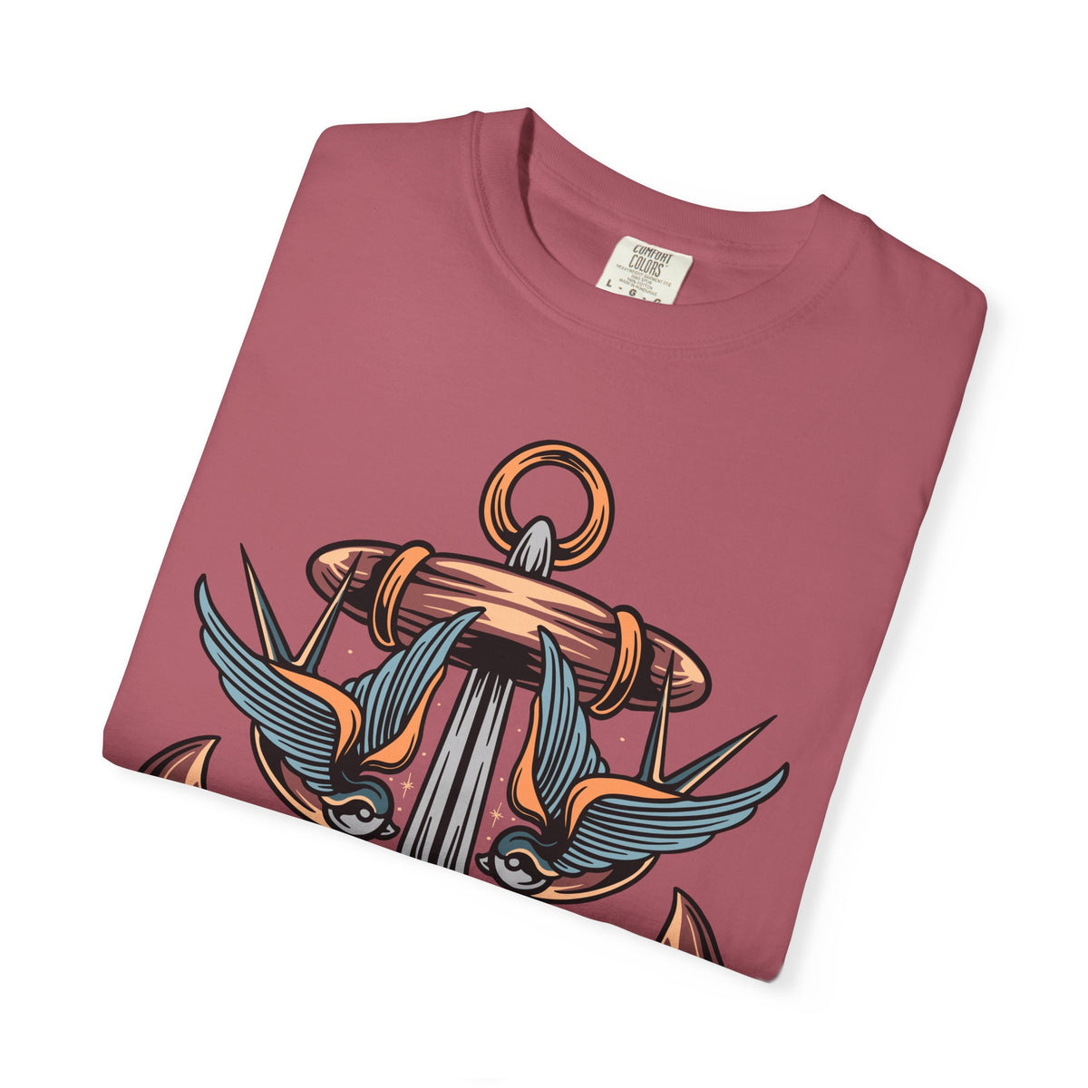 Nautical Anchor Shirt - Tattoo Style Tee, Maritime Gift
