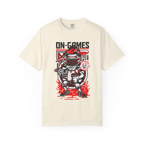 ON GAMES Boy Gamer with VR Headset Graphics T-Shirt