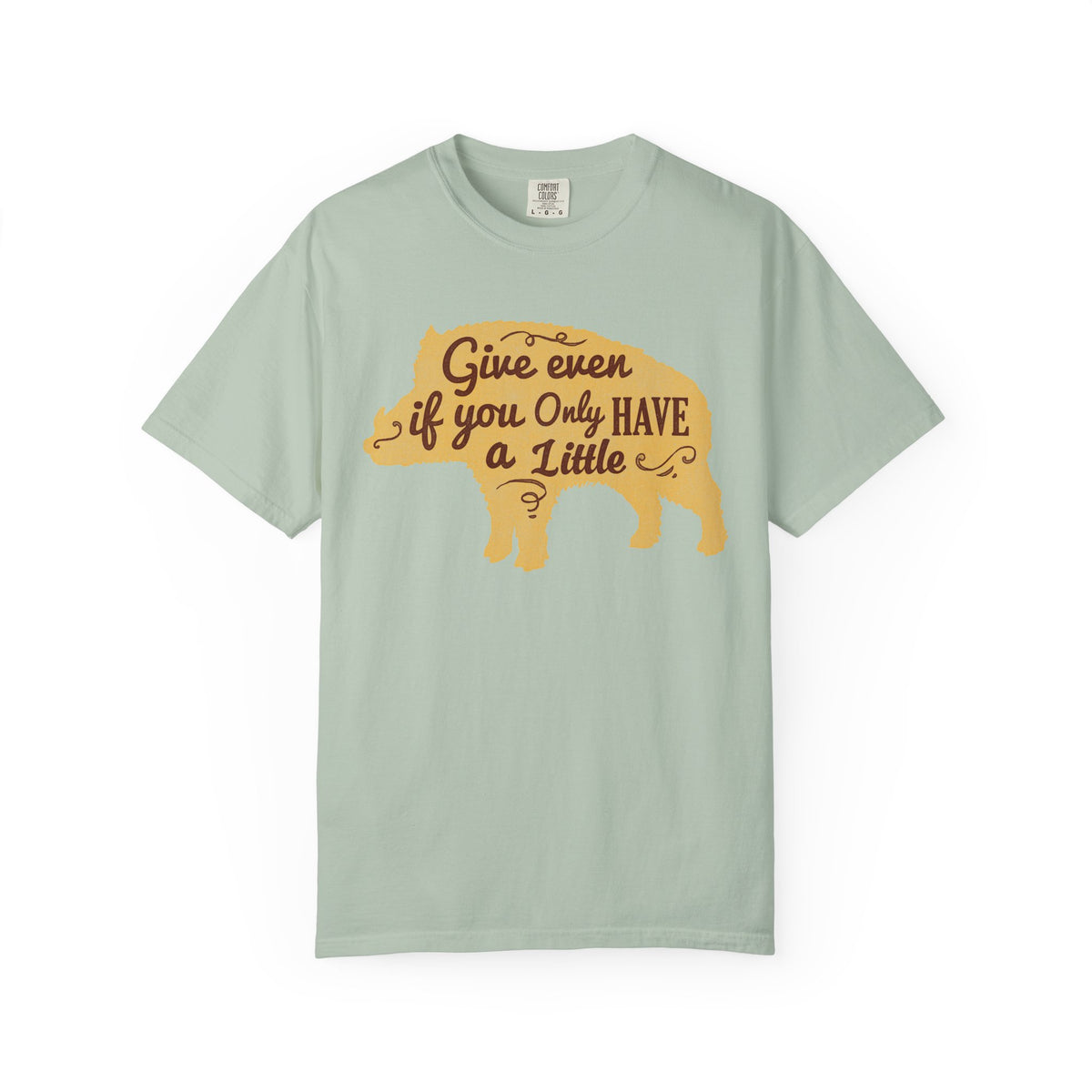 Give Even if You Only Have a Little Boar Silhouette T-Shirt - Sinful Threads