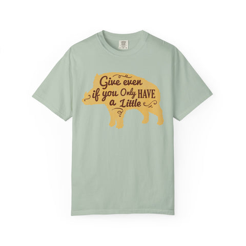 Give Even if You Only Have a Little Boar Silhouette T-Shirt - Sinful Threads