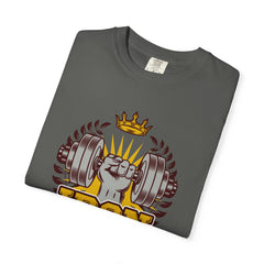 Iron Man Fitness Center Logo Graphic Design Image T-Shirt