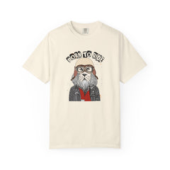 Born To Ride Dog Pilot Style Motorcycle Rider T-Shirt