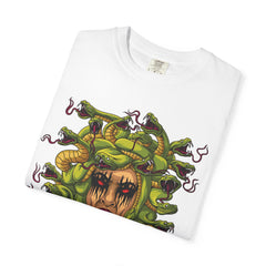 Medusa Snake Tee - Gorgon Statement Mythology Gift Shirt - Sinful Threads