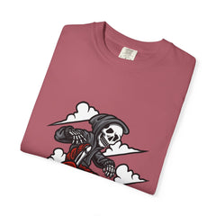 Grim Reaper Skate Shirt - Skeleton Tee - Cool Skater Gift
