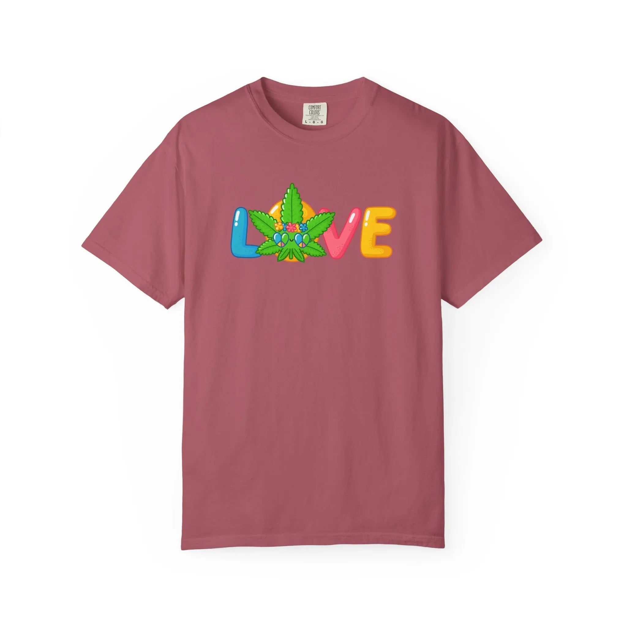 Love Stoner Graphic Shirt - Buy Minimalist Cannabis Valentine Gift - Sinful Threads