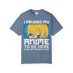 Paused Anime Shirt – Graphic Meme Tee