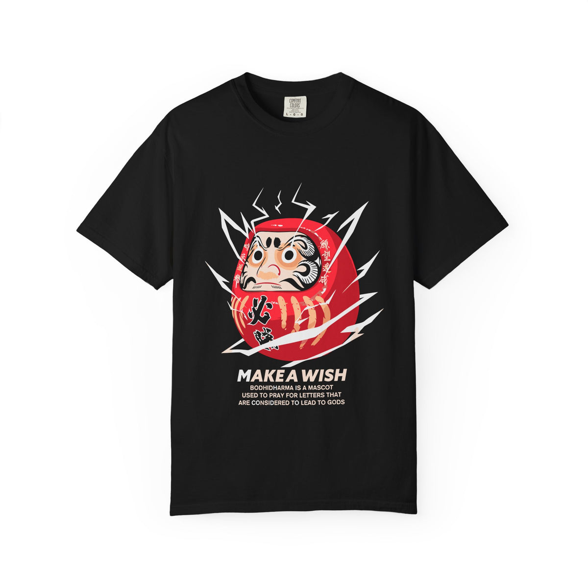 Daruma Good Luck Charm Japanese Graphic Tee Design