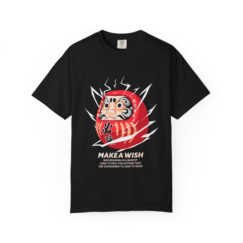 Daruma Good Luck Charm Japanese Graphic Tee Design