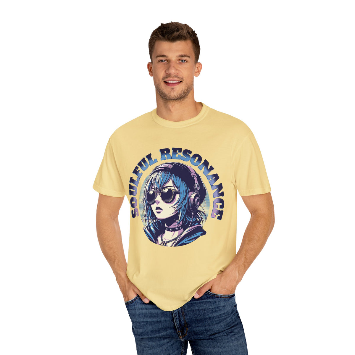 Soulful Anime Tee - Music Graphic Streetwear - Gift