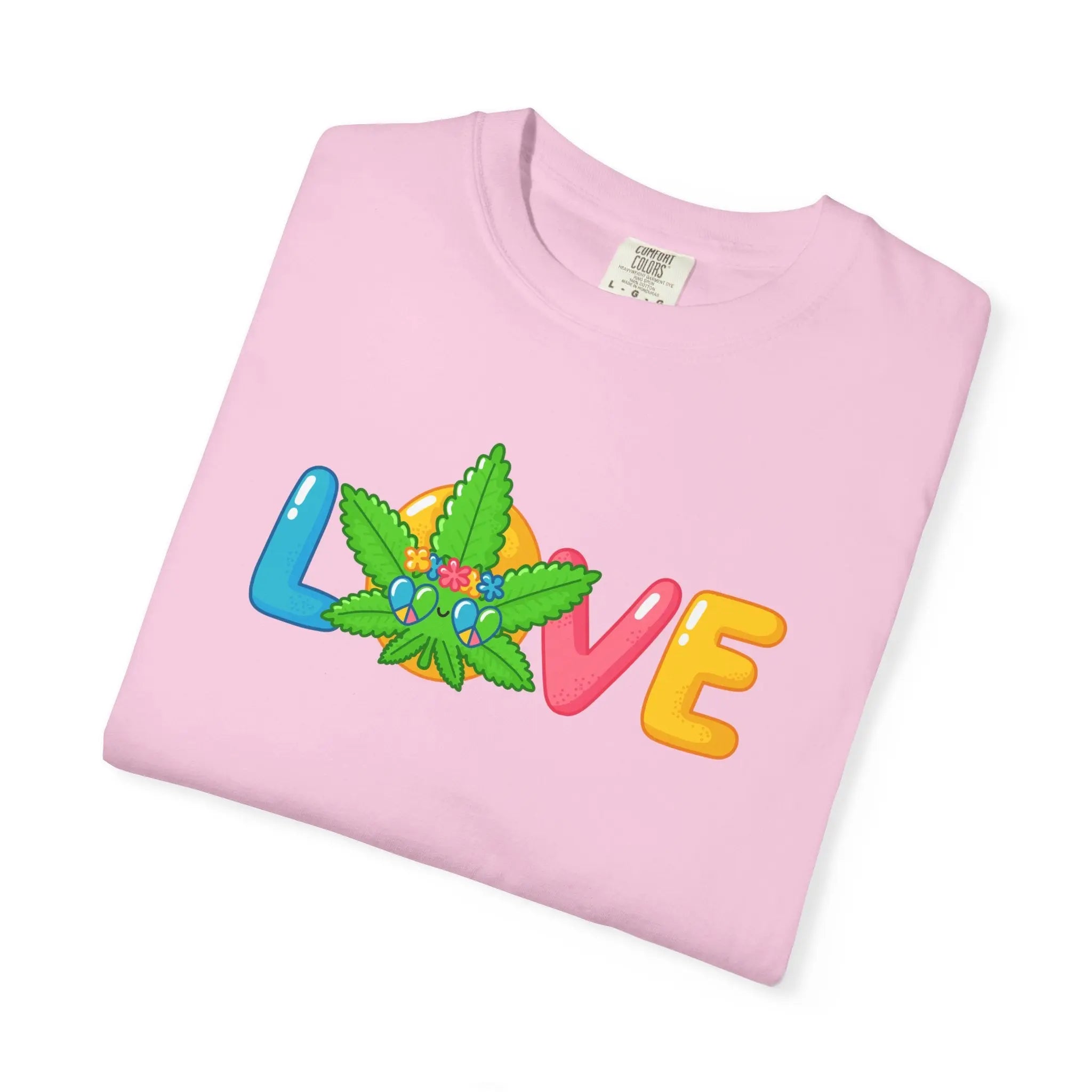Love Stoner Graphic Shirt - Buy Minimalist Cannabis Valentine Gift - Sinful Threads