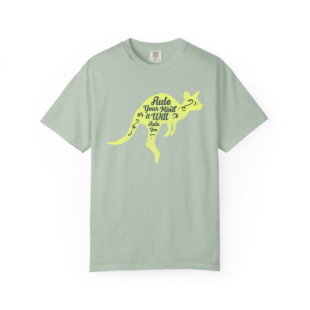 Kangaroo Silhouette with Mental Rules Greatness T-Shirt - Sinful Threads