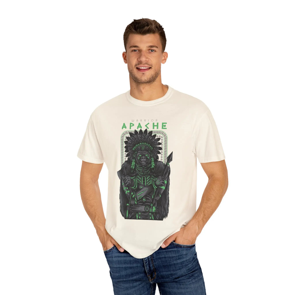 Warrior Apache Unique Graphic Illustration T-Shirt - Sinful Threads